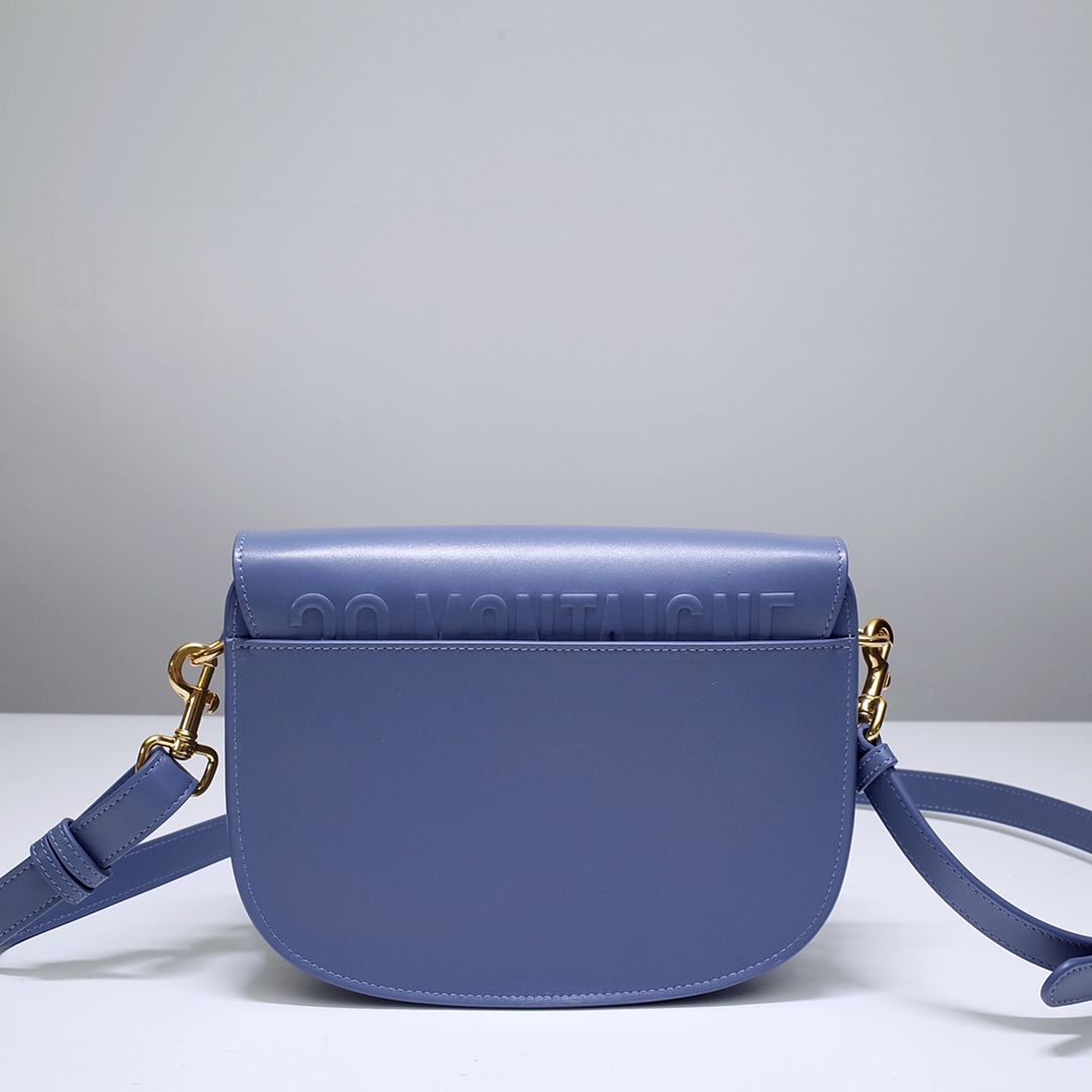 Medium Dior Bobby Bag Blue Box Calfskin